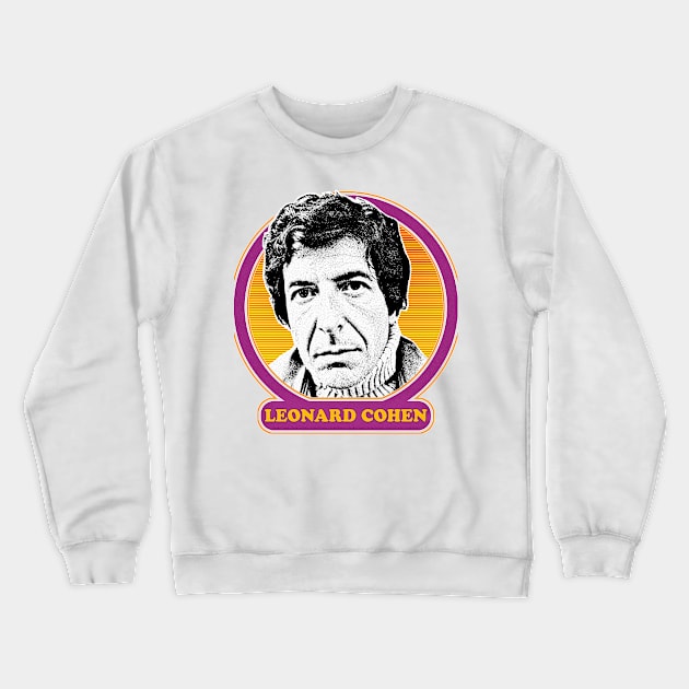 Leonard Cohen // Retro 1970s Style Fan Design Crewneck Sweatshirt by DankFutura